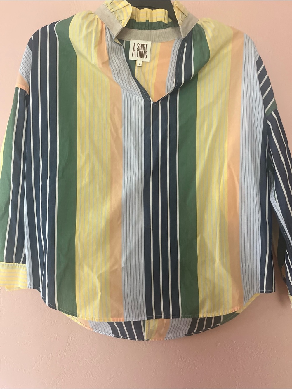 A Shirt Thing Women's Multicolor Stripe Button-Down Shirt